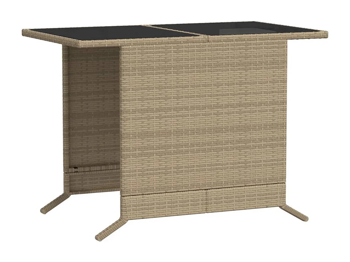 Ensemble de bistro 3 pcs coussins mélange beige résine tressée