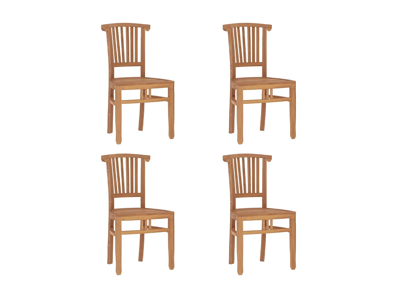 Ensemble à dîner de jardin 5 pcs Bois de teck massif