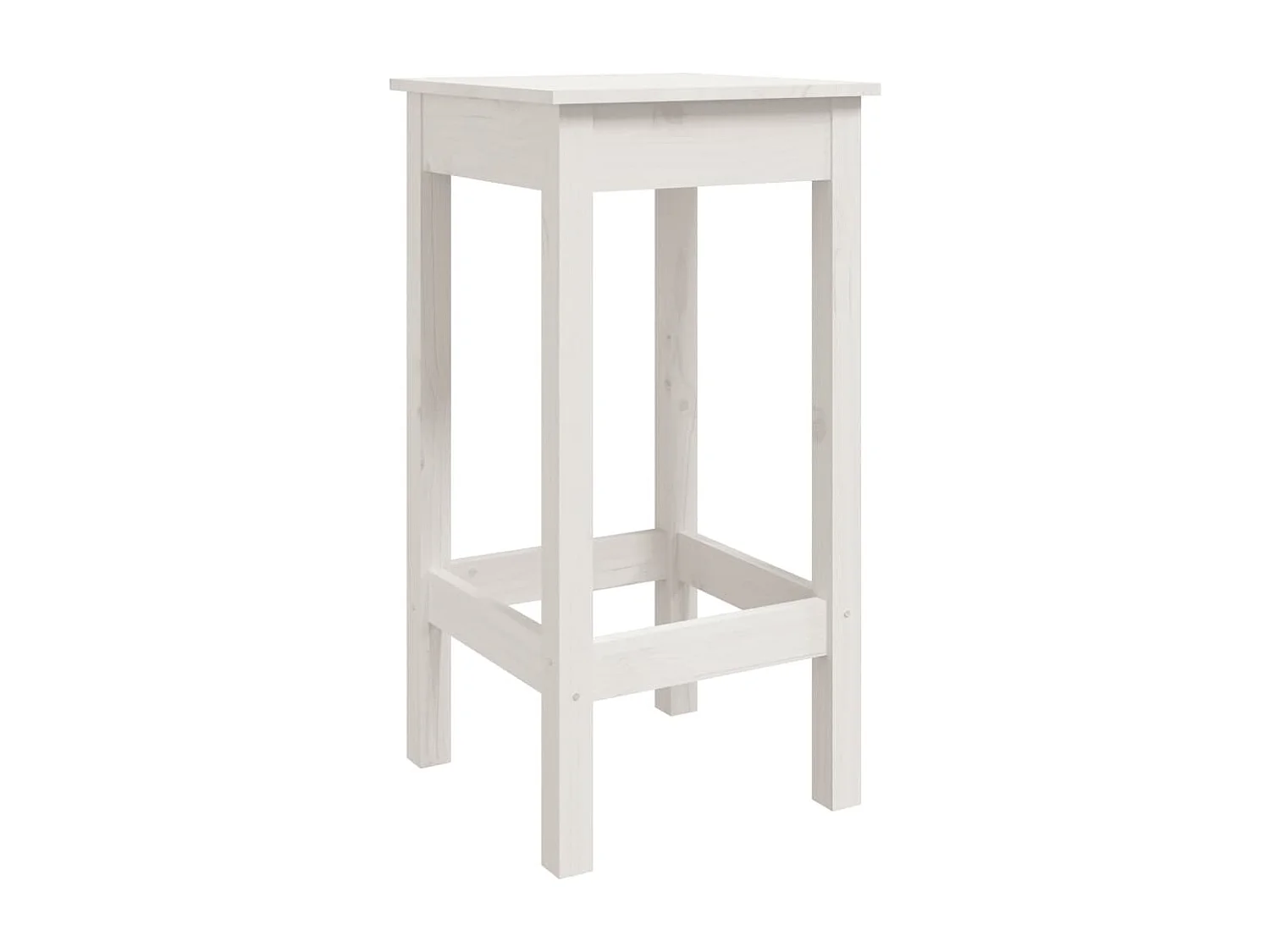 Ensemble de bar de jardin 5 pcs blanc bois massif de pin