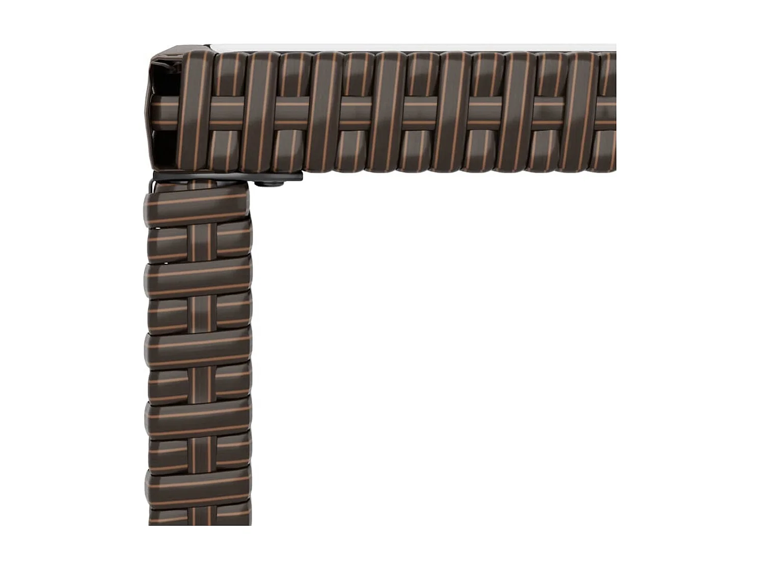 Salon de jardin 6 pcs avec coussins Marron Résine tressée