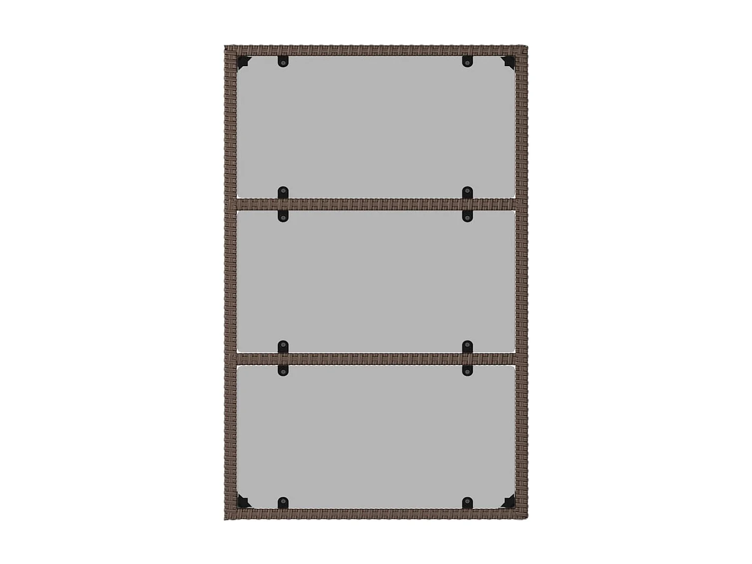 Salon de jardin 6 pcs avec coussins Marron Résine tressée