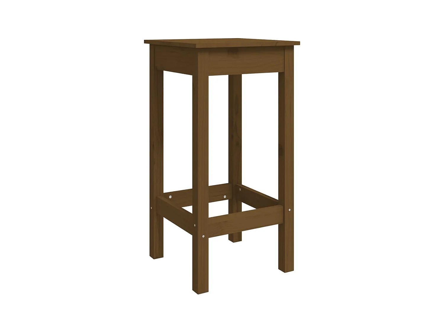 Ensemble de bar de jardin 5 pcs marron miel bois de pin massif