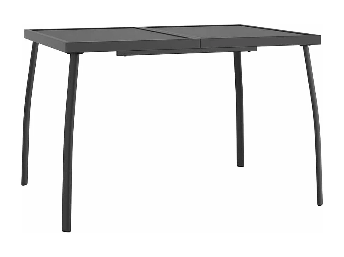 Ensemble à manger de jardin 3 pcs anthracite acier