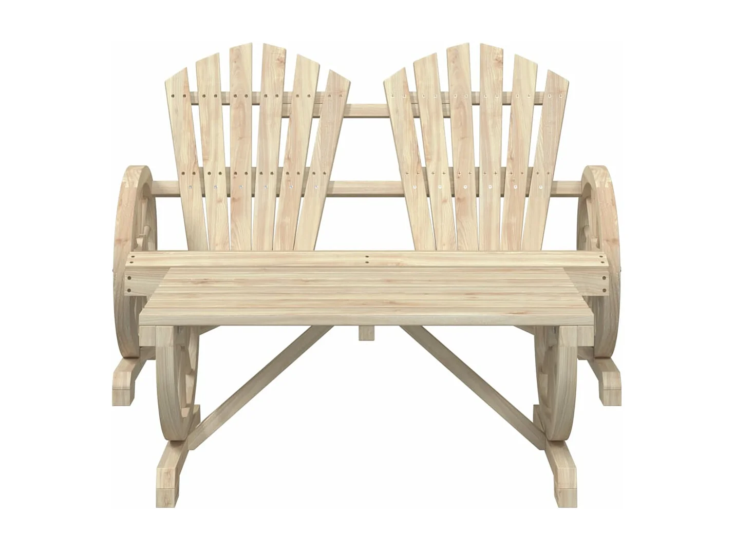 Salon de jardin 4 pcs bois de sapin massif