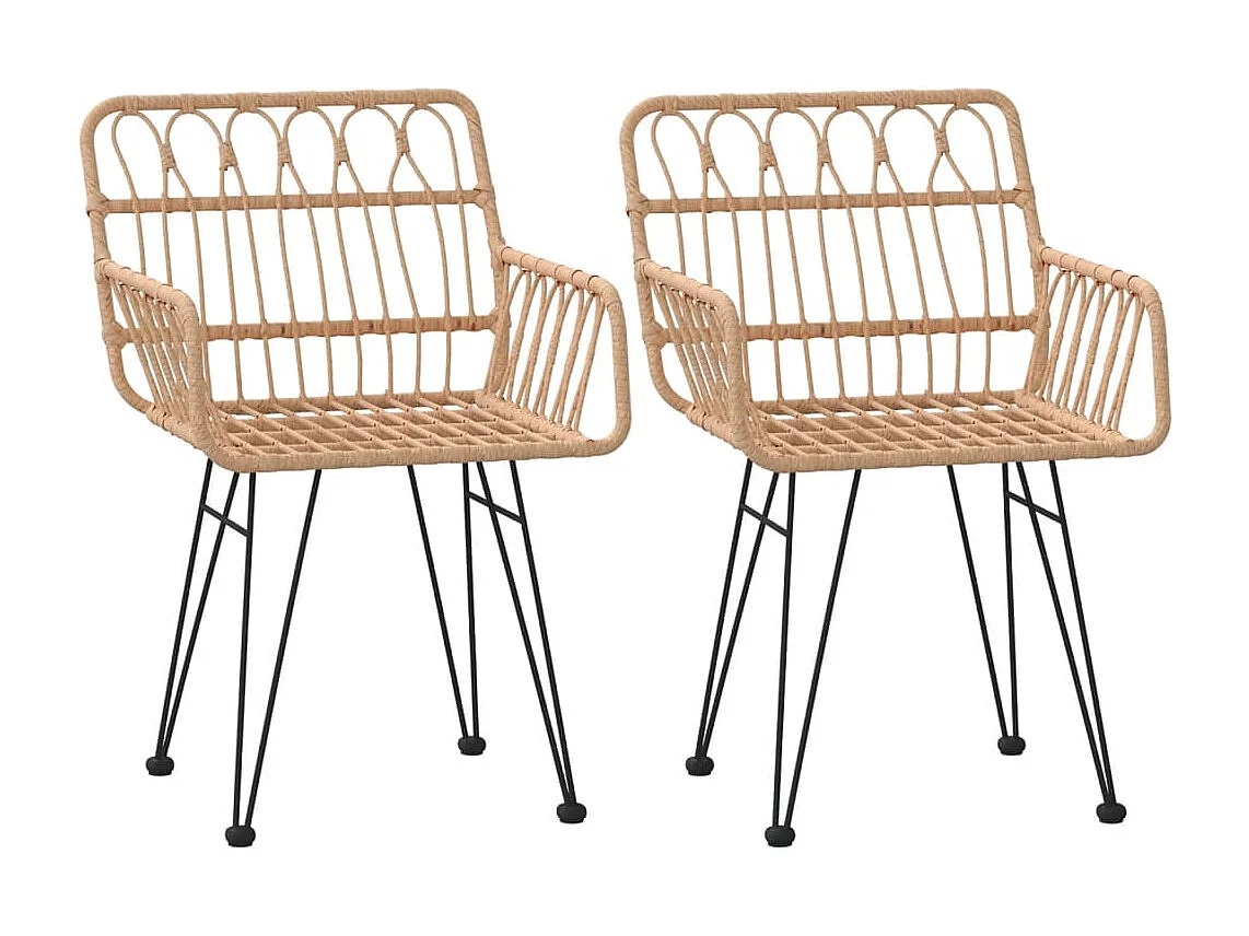 Ensemble à manger de jardin 3 pcs Résine tressée