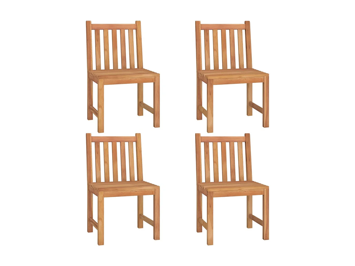 Ensemble à manger de jardin 5pcs Bois de teck massif