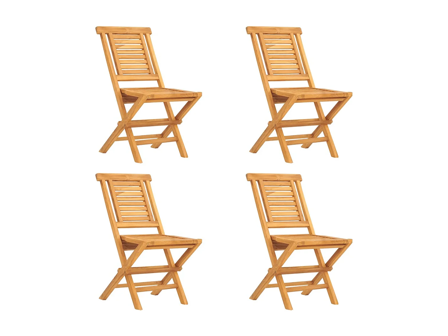 Ensemble à manger de jardin 5 pcs Bois de teck massif