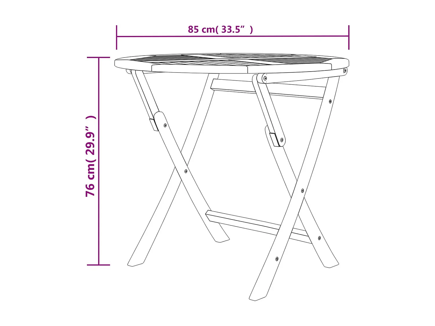 Ensemble à manger de jardin 5 pcs Bois de teck massif