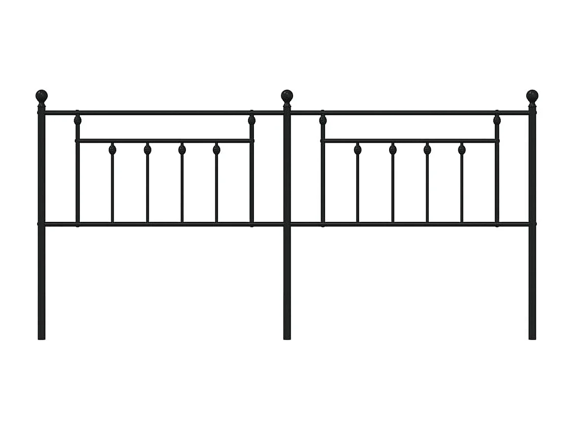 Tête de lit métal noir 193cm