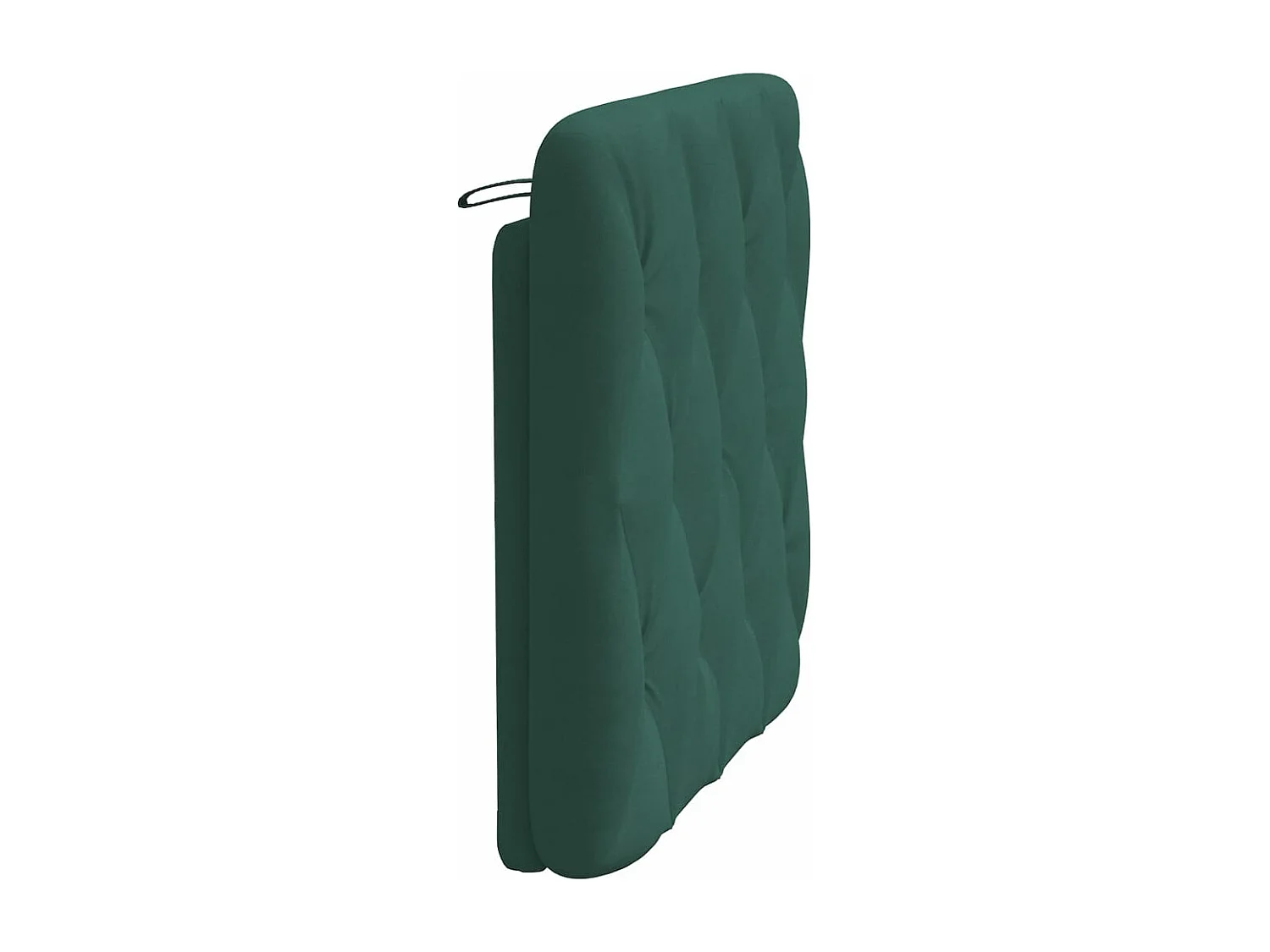 Coussin de tête de lit vert foncé 90cm velours
