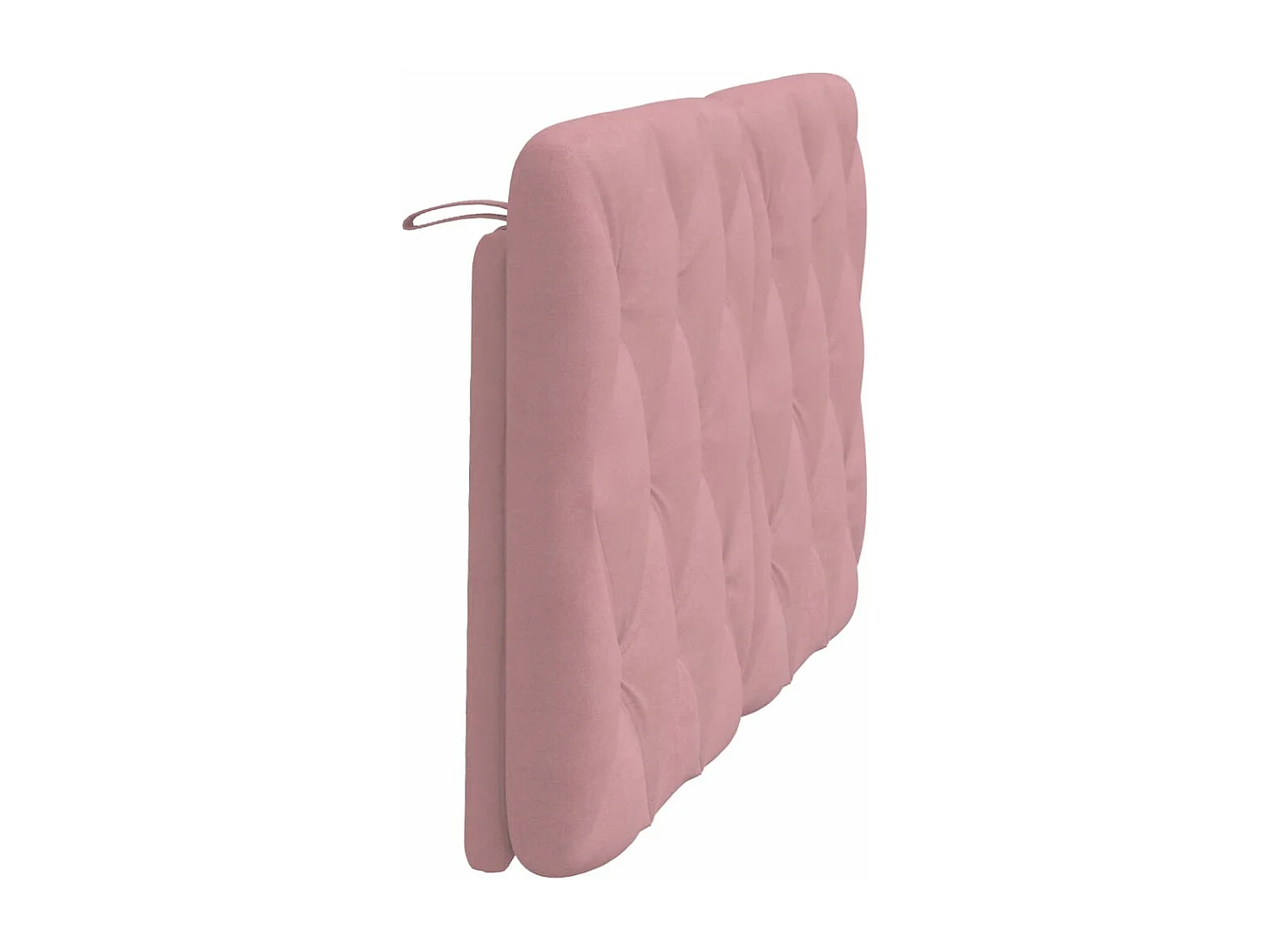 Coussin de tête de lit rose 140cm velours