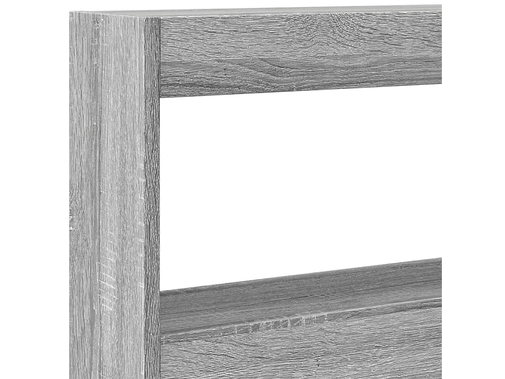 Armoire tête de lit avec LED sonoma gris 200x17x102