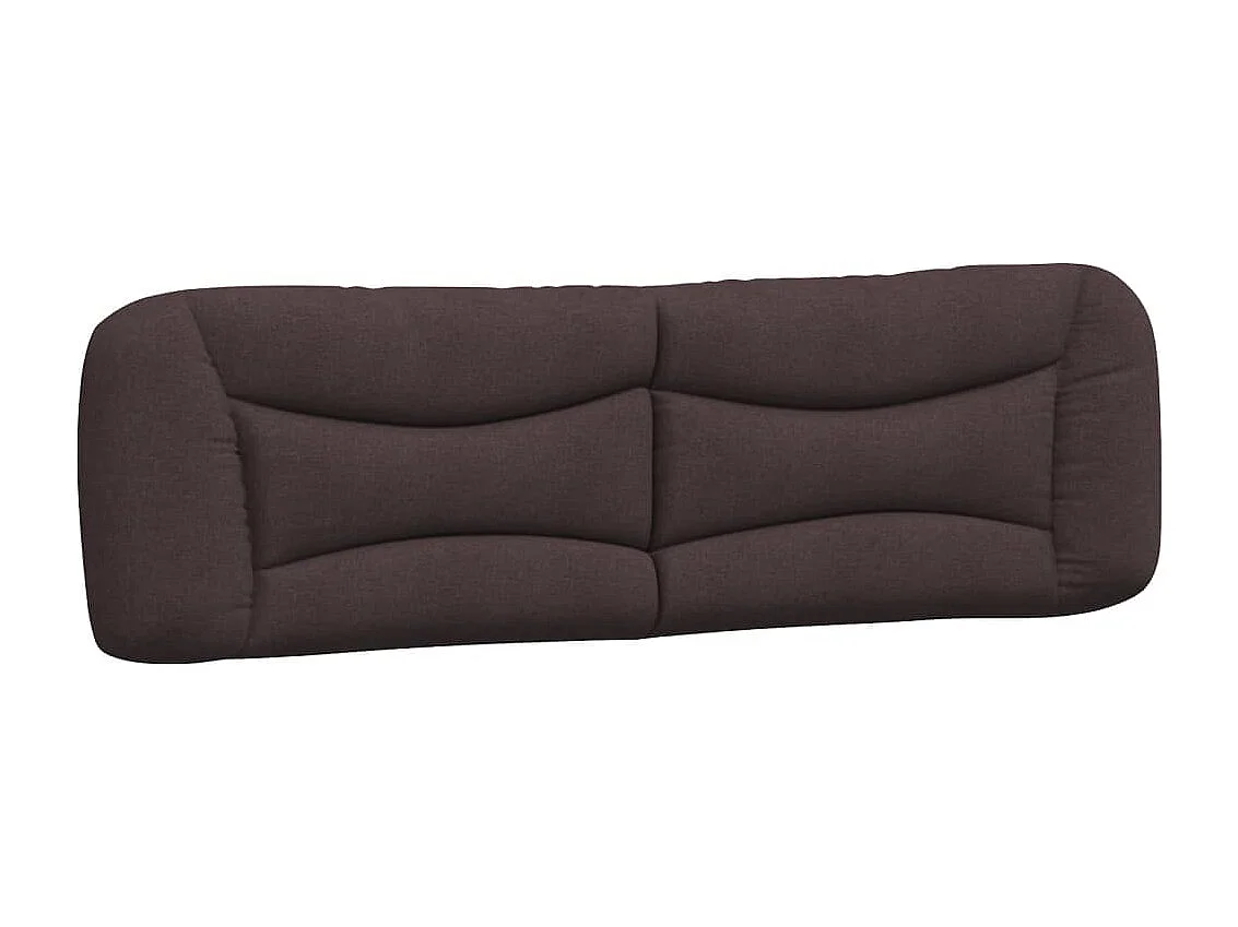 Coussin de tête de lit marron foncé 180cm tissu