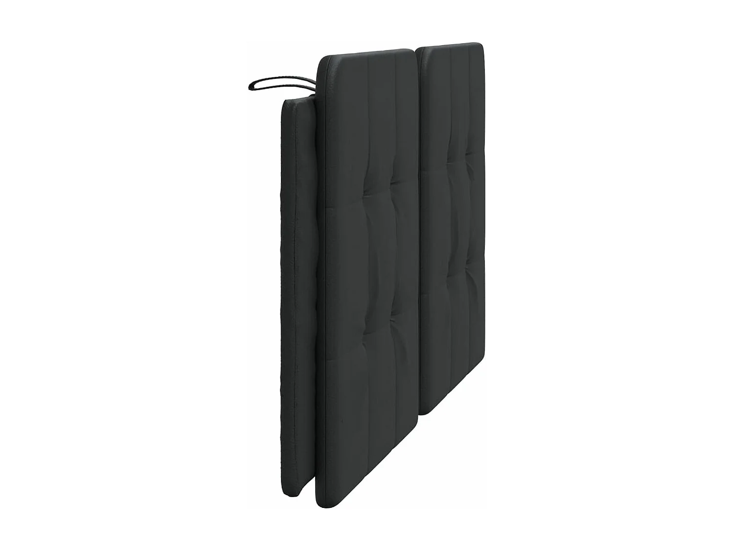 Coussin de tête de lit noir 160cm similicuir
