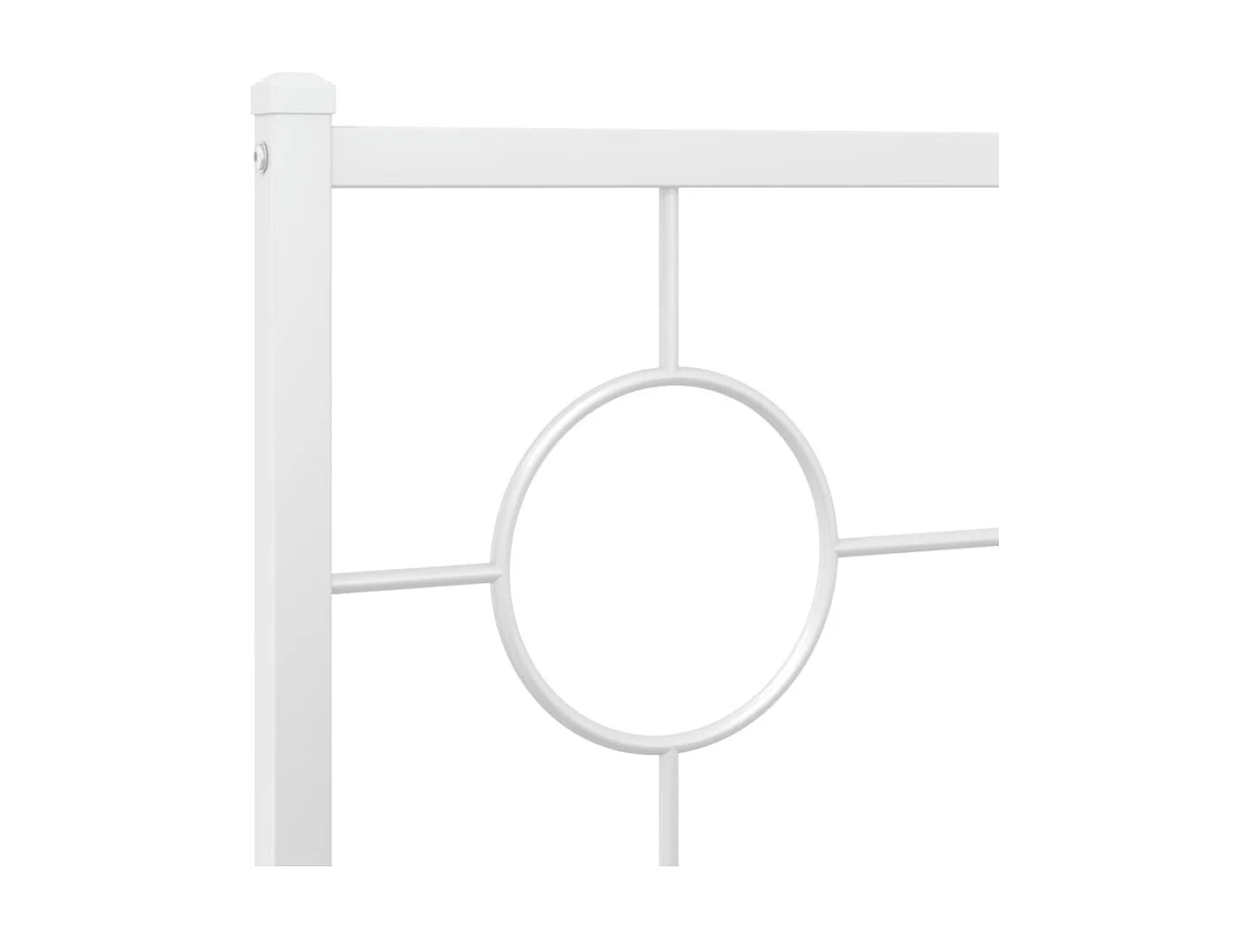 Tête de lit métal blanc 80cm