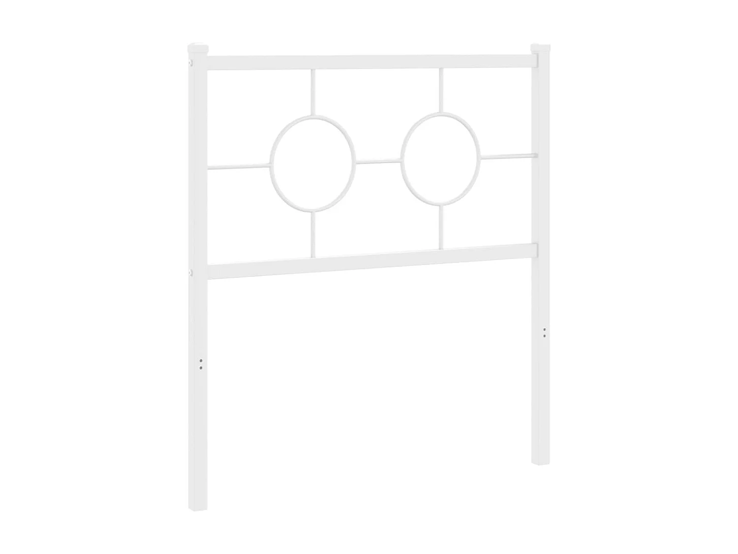 Tête de lit métal blanc 80cm