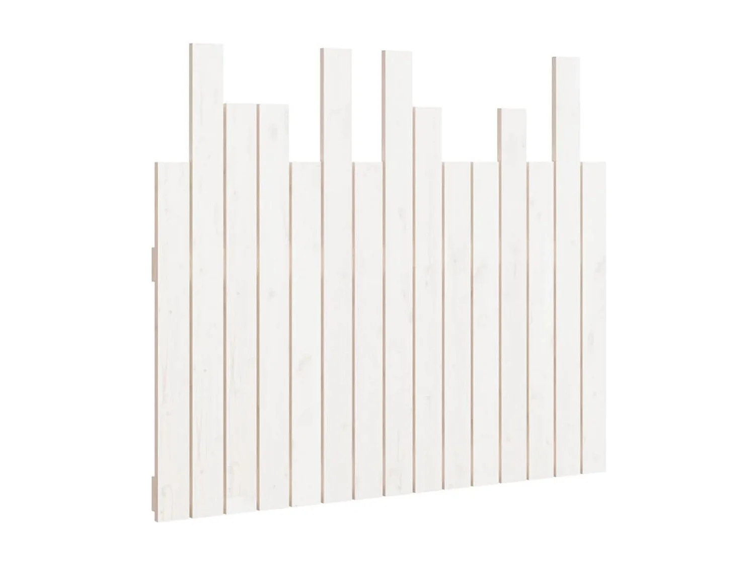 Tête de lit murale Blanc 95,5x3x80 Bois massif de pin