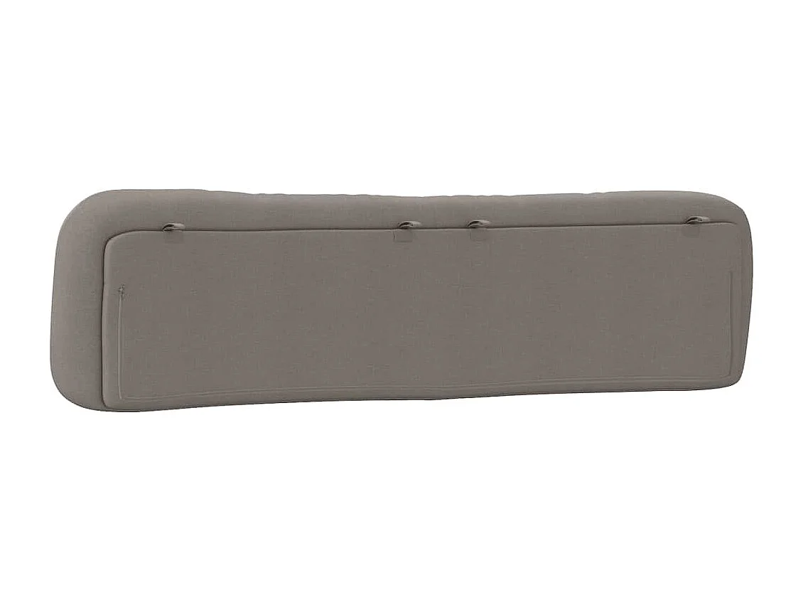Coussin de tête de lit taupe 200cm tissu