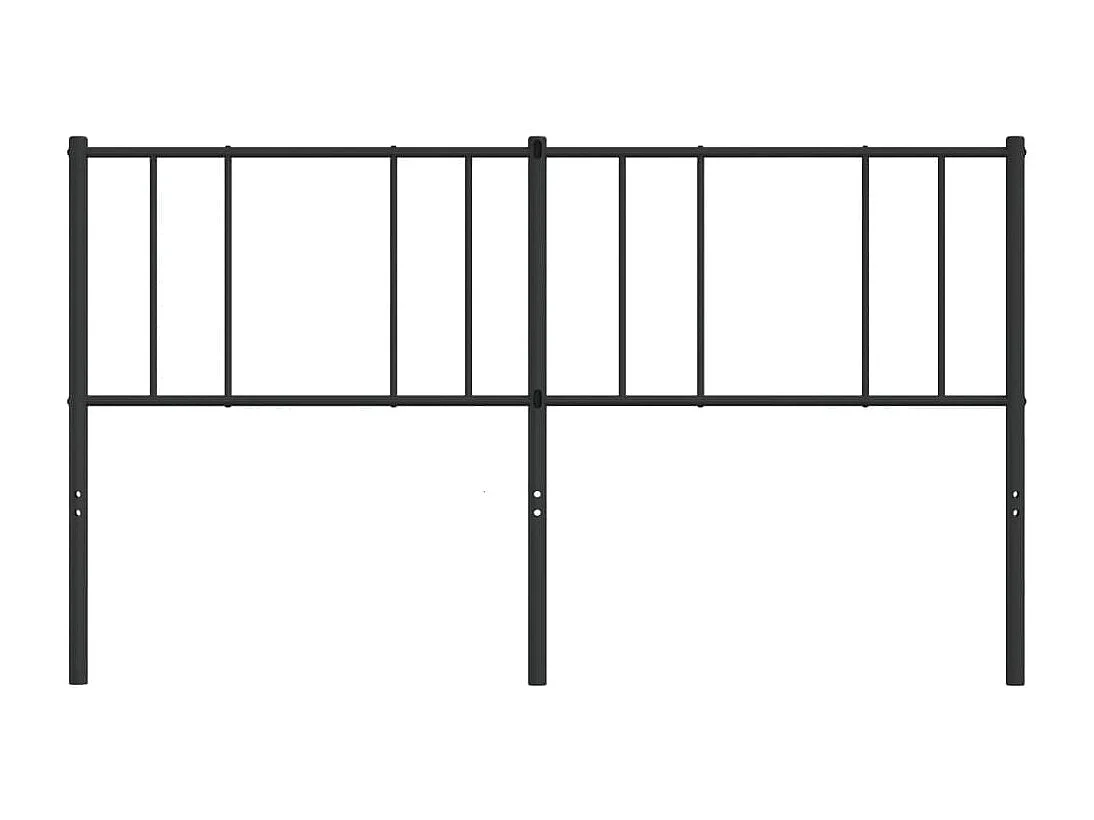 Tête de lit métal noir 180cm