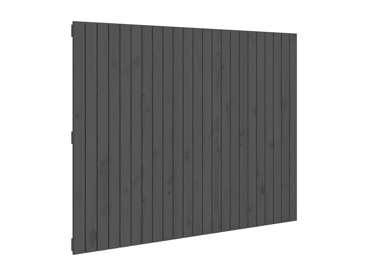 Tête de lit murale Gris 146,5x3x110 Bois massif de pin
