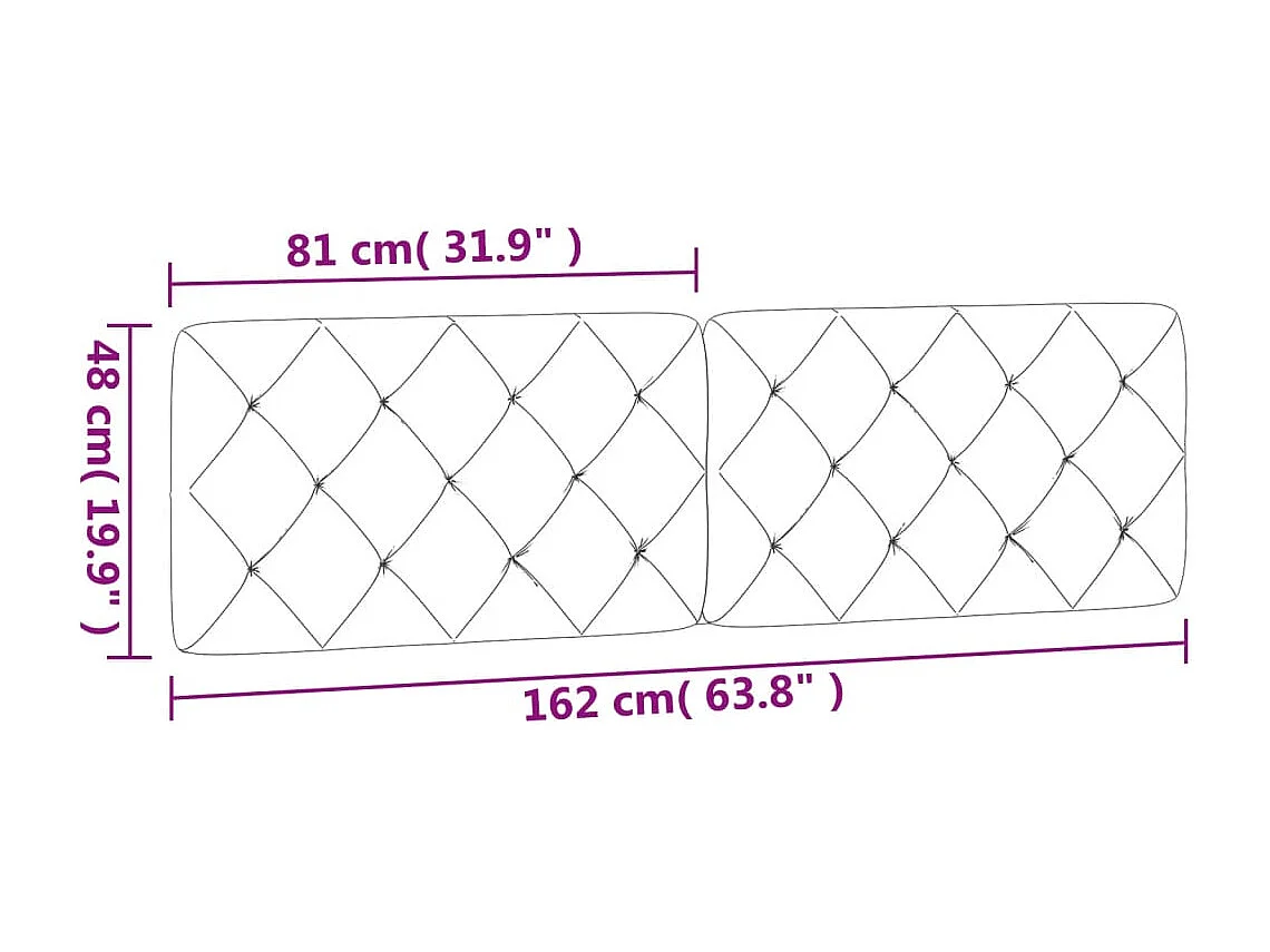 Coussin de tête de lit rose 160cm velours