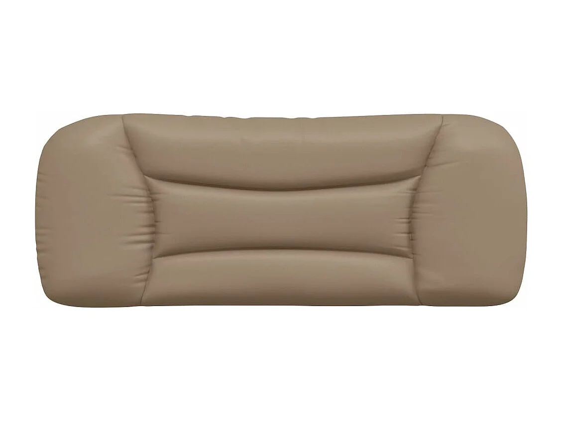 Coussin de tête de lit cappuccino 100cm similicuir