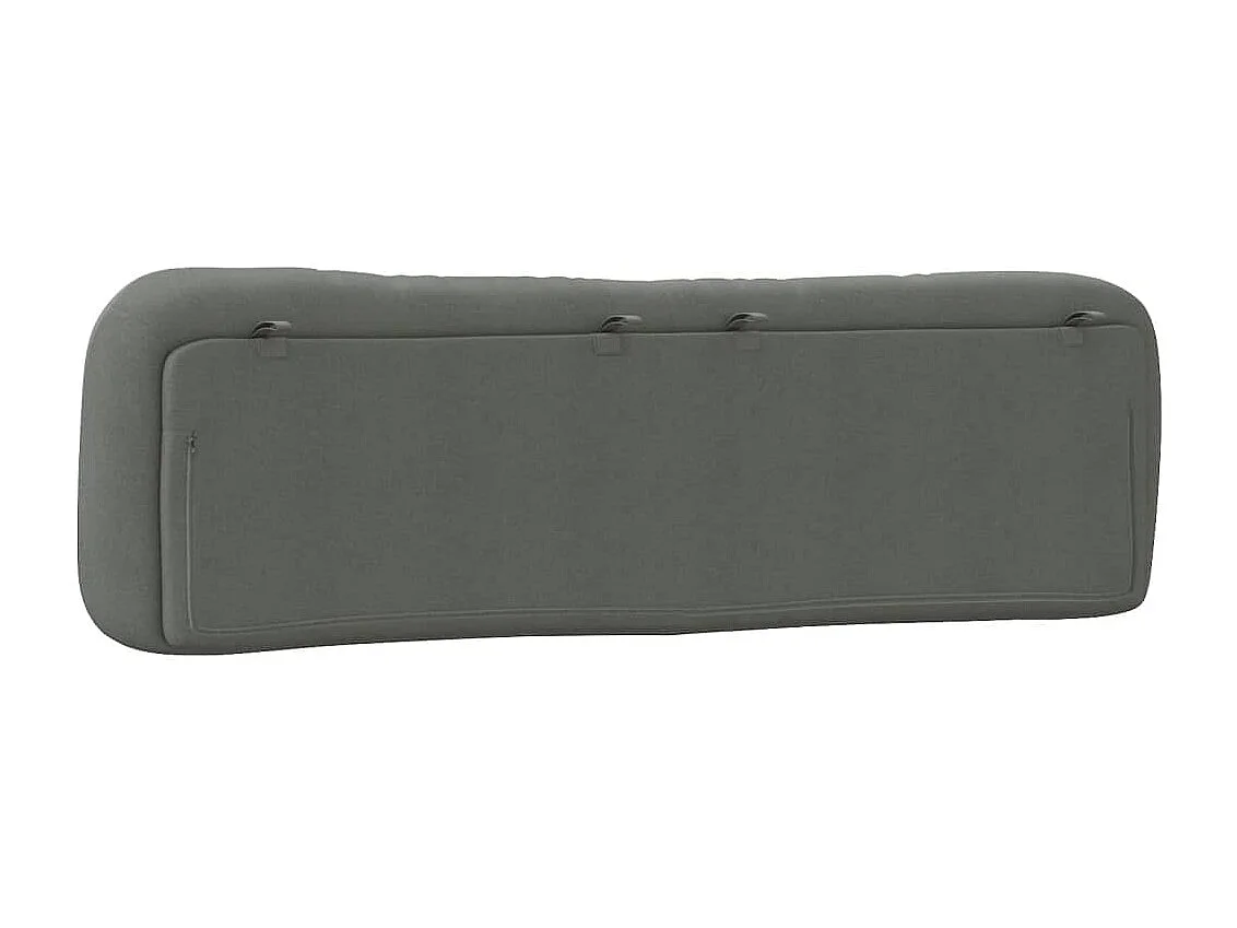 Coussin de tête de lit gris foncé 180cm tissu