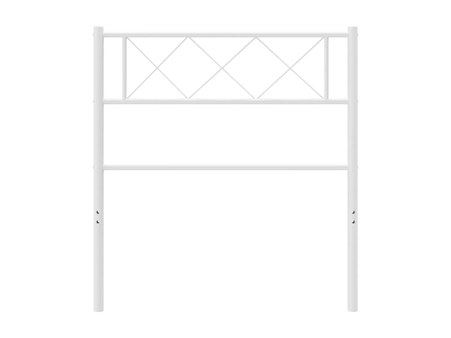 Tête de lit métal blanc 90cm