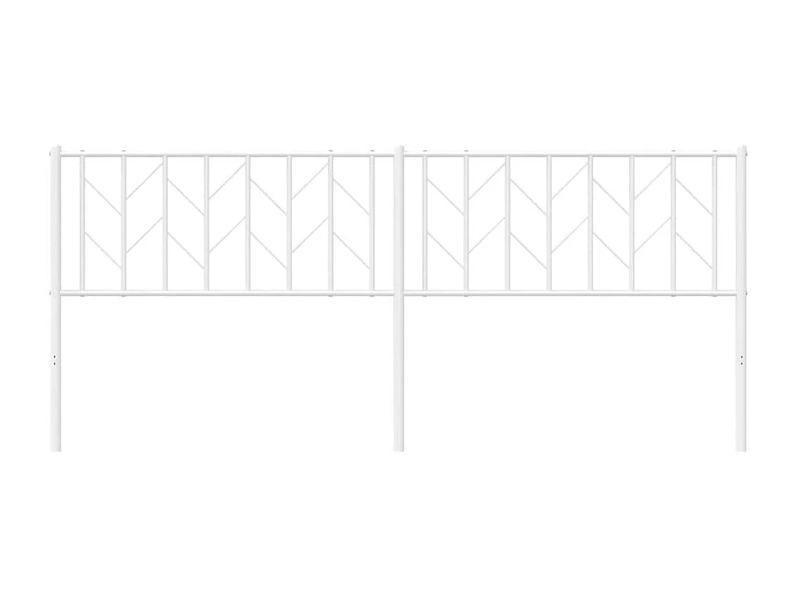 Tête de lit métal blanc 200cm