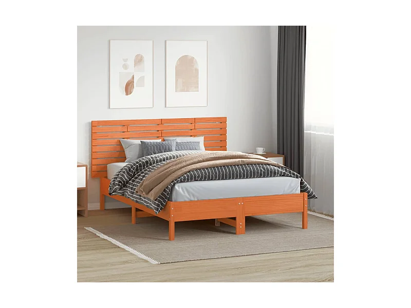 Tête de lit murale 166x3x63 Bois massif de pin