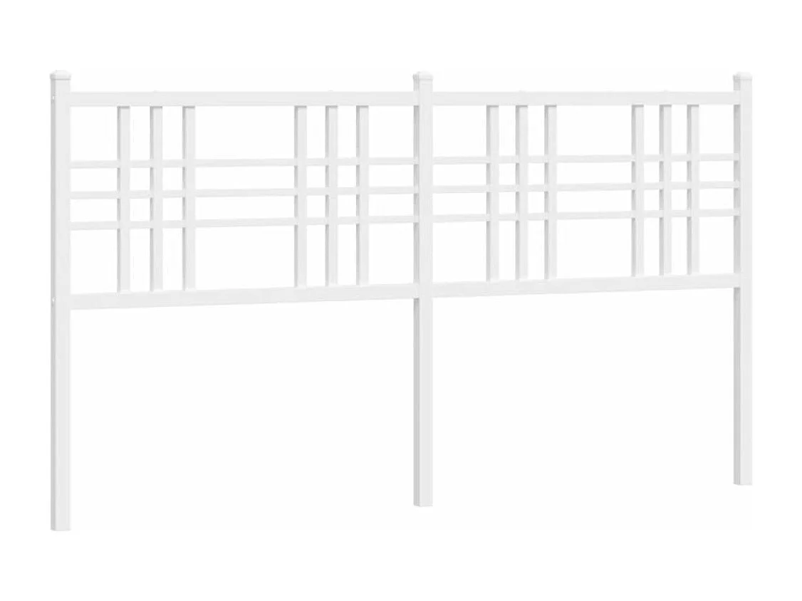 Tête de lit métal blanc 150cm