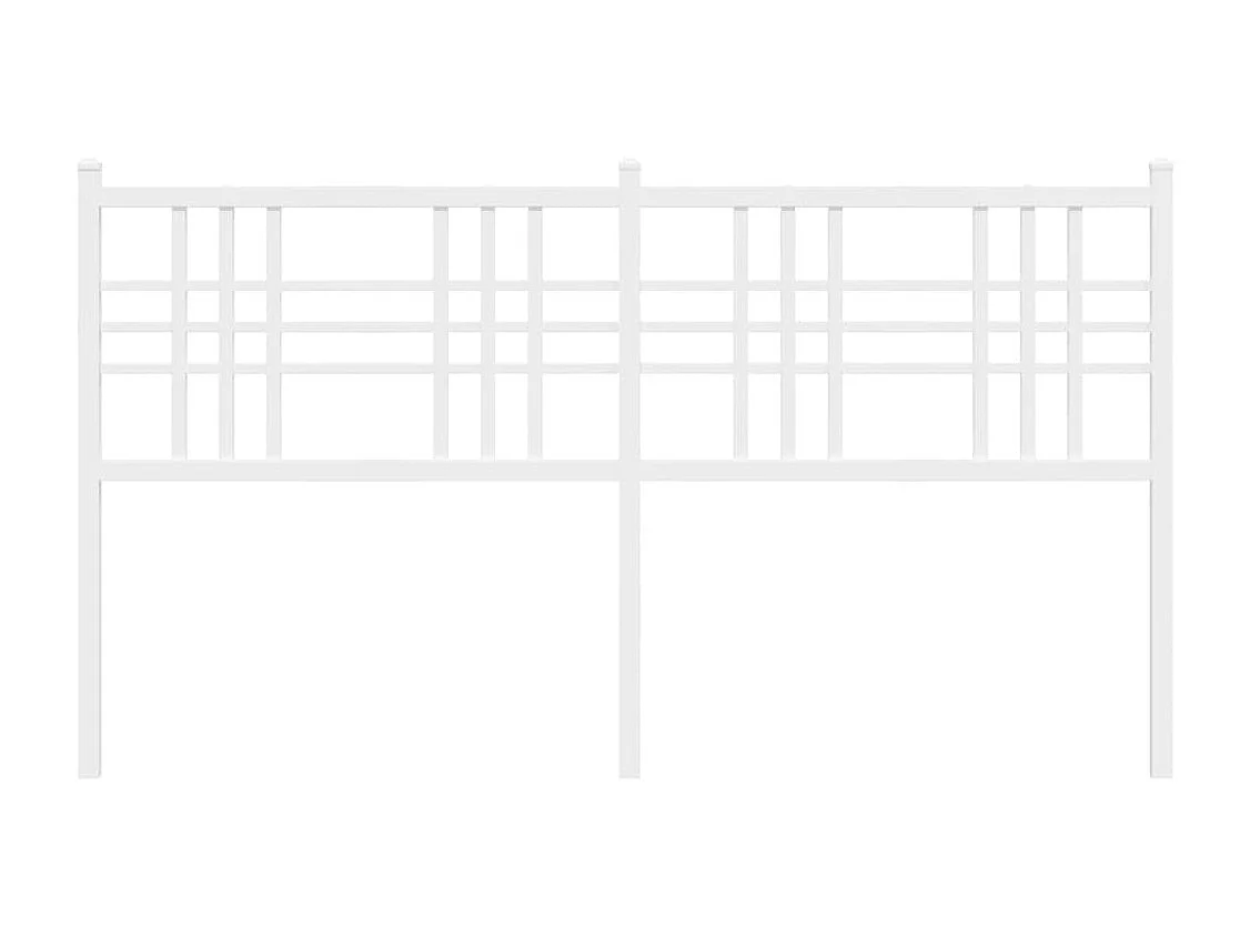 Tête de lit métal blanc 150cm