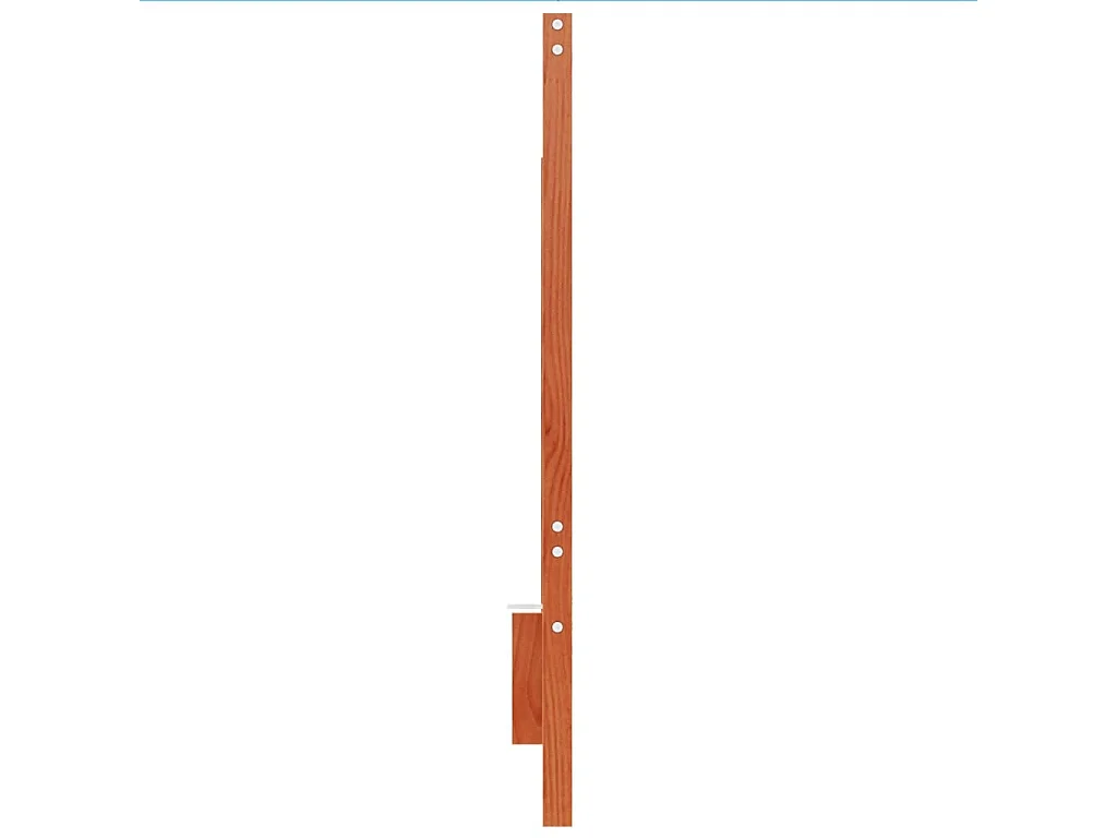 Tête de lit marron 135cm bois massif de pin