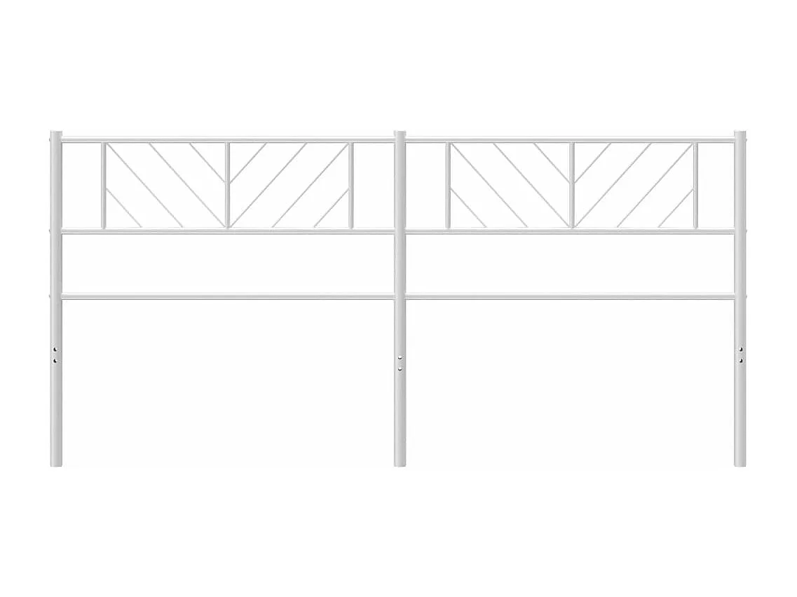 Tête de lit métal blanc 200cm