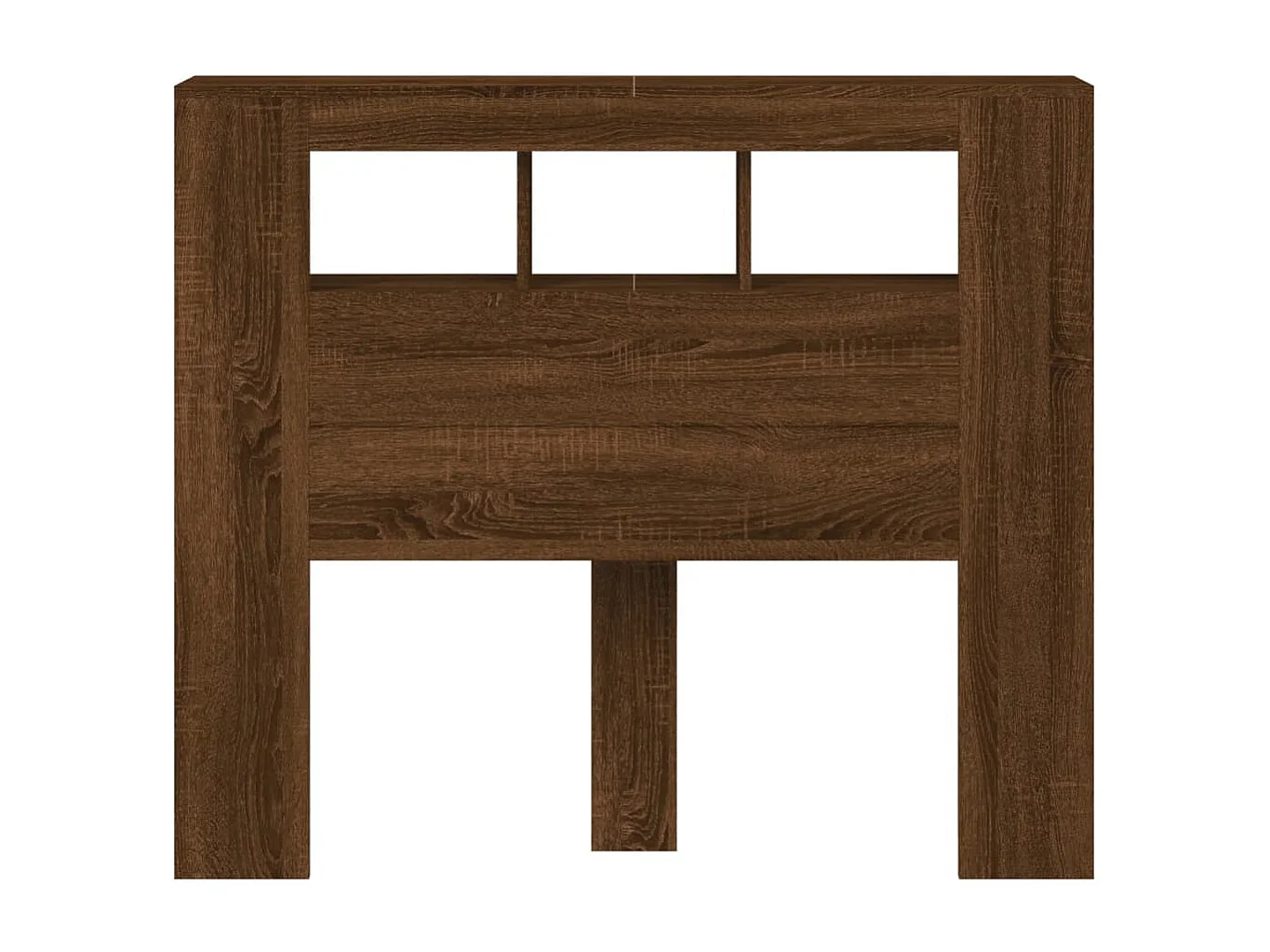 Tête de lit à LED chêne marron 120x18,5x103,5 bois ingénierie