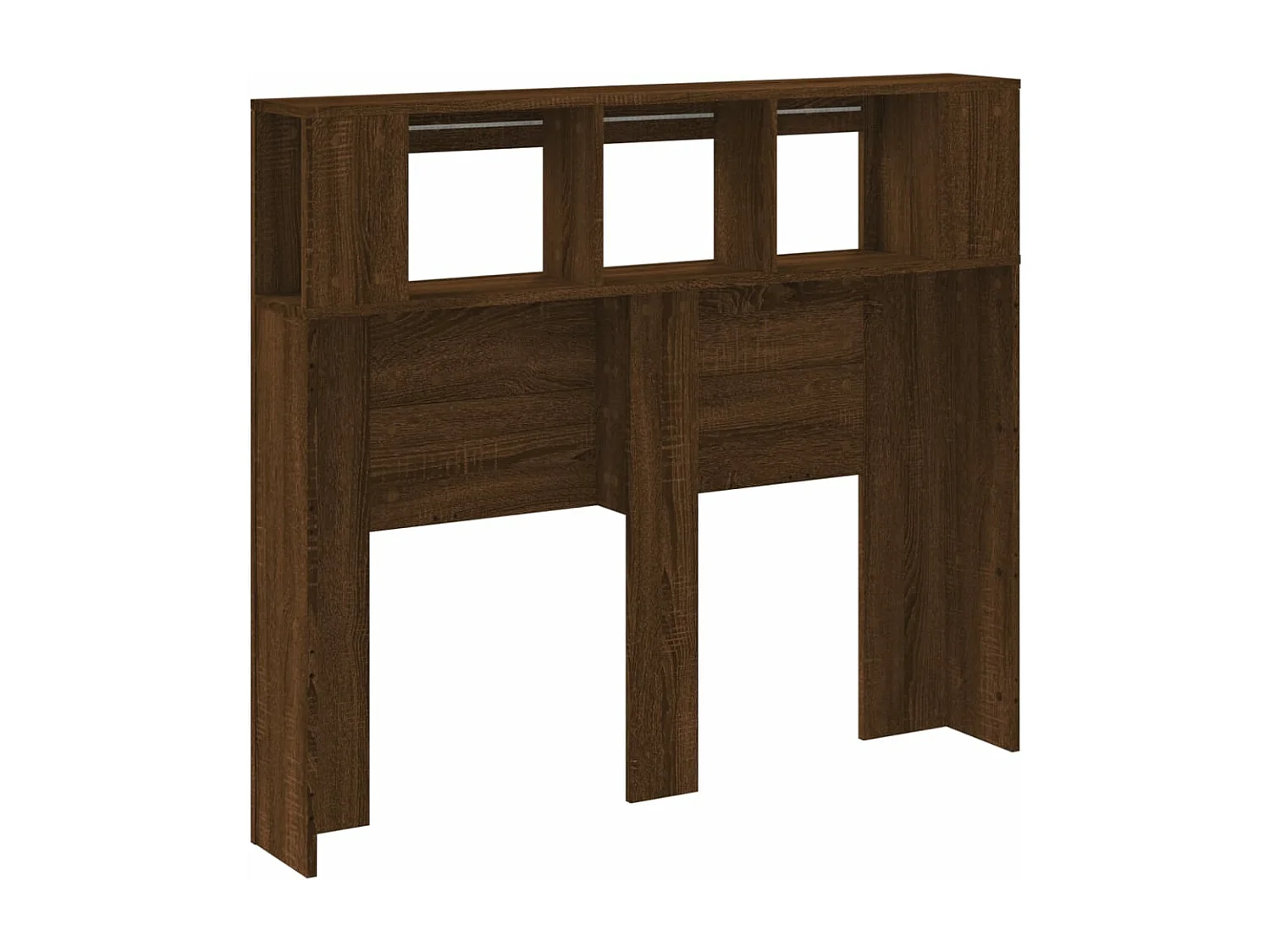 Tête de lit à LED chêne marron 120x18,5x103,5 bois ingénierie