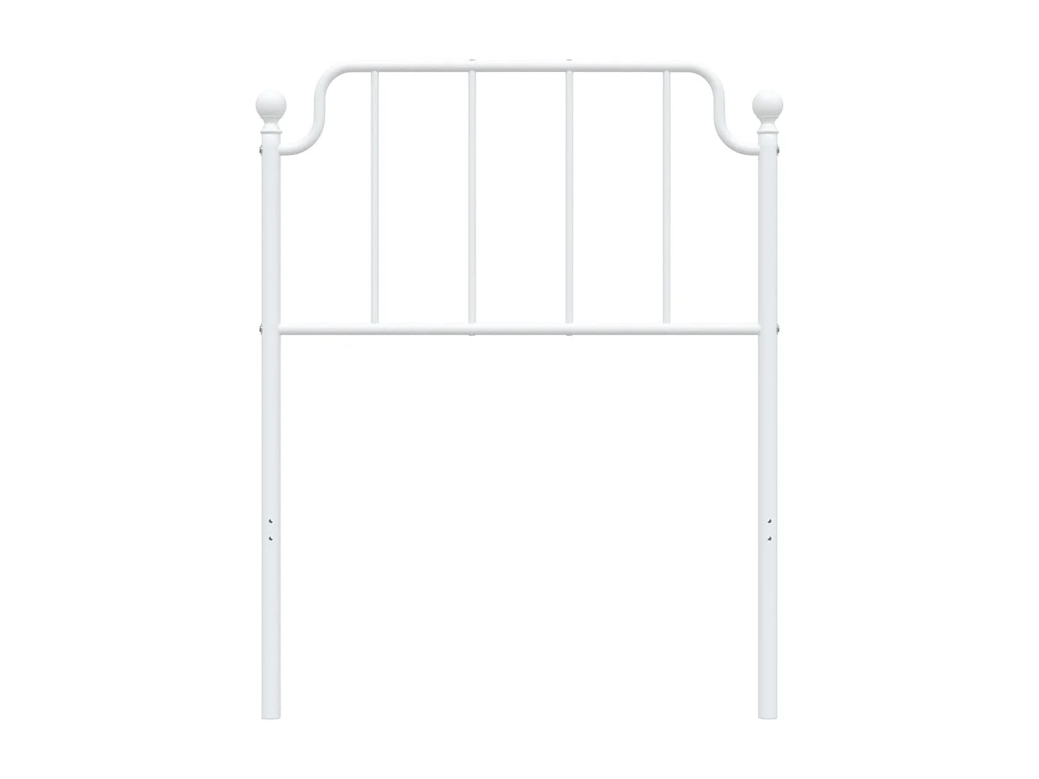 Tête de lit métal blanc 75cm
