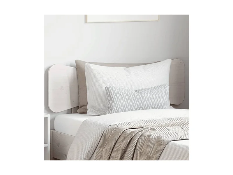 Tête de lit blanc 90cm bois massif de pin