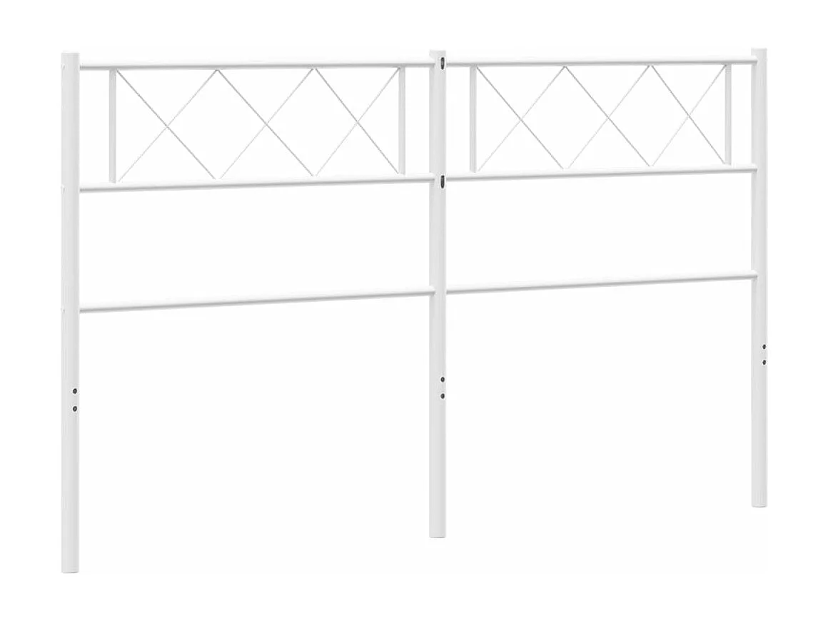 Tête de lit métal blanc 120cm