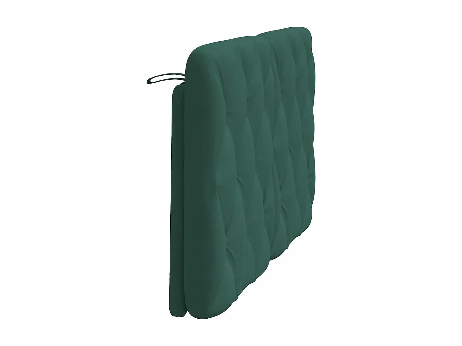 Coussin de tête de lit vert foncé 120cm velours