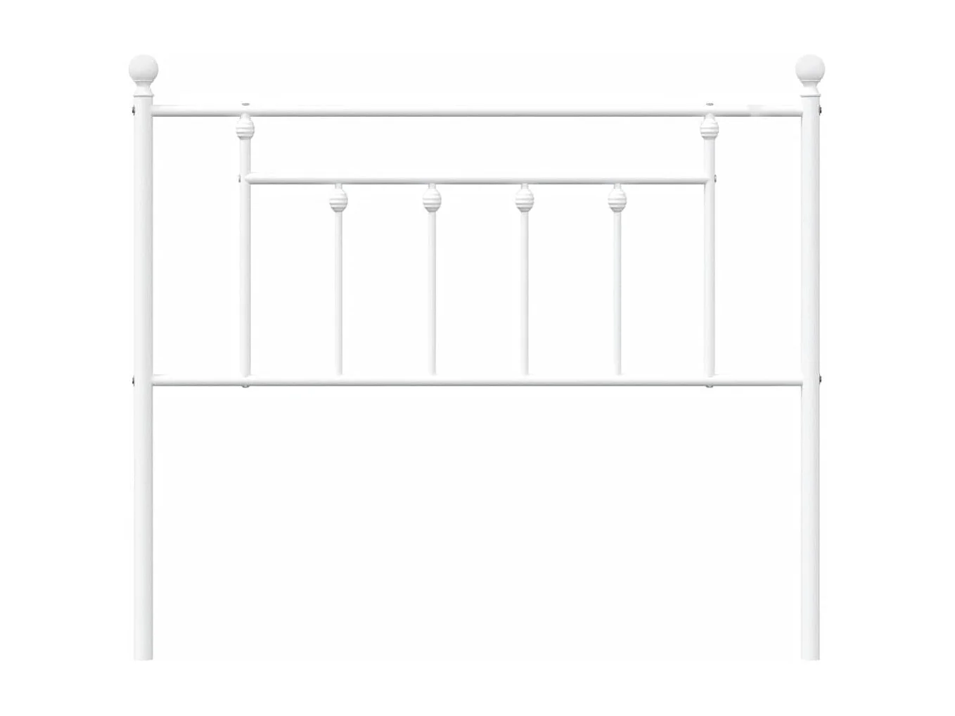 Tête de lit métal blanc 100cm
