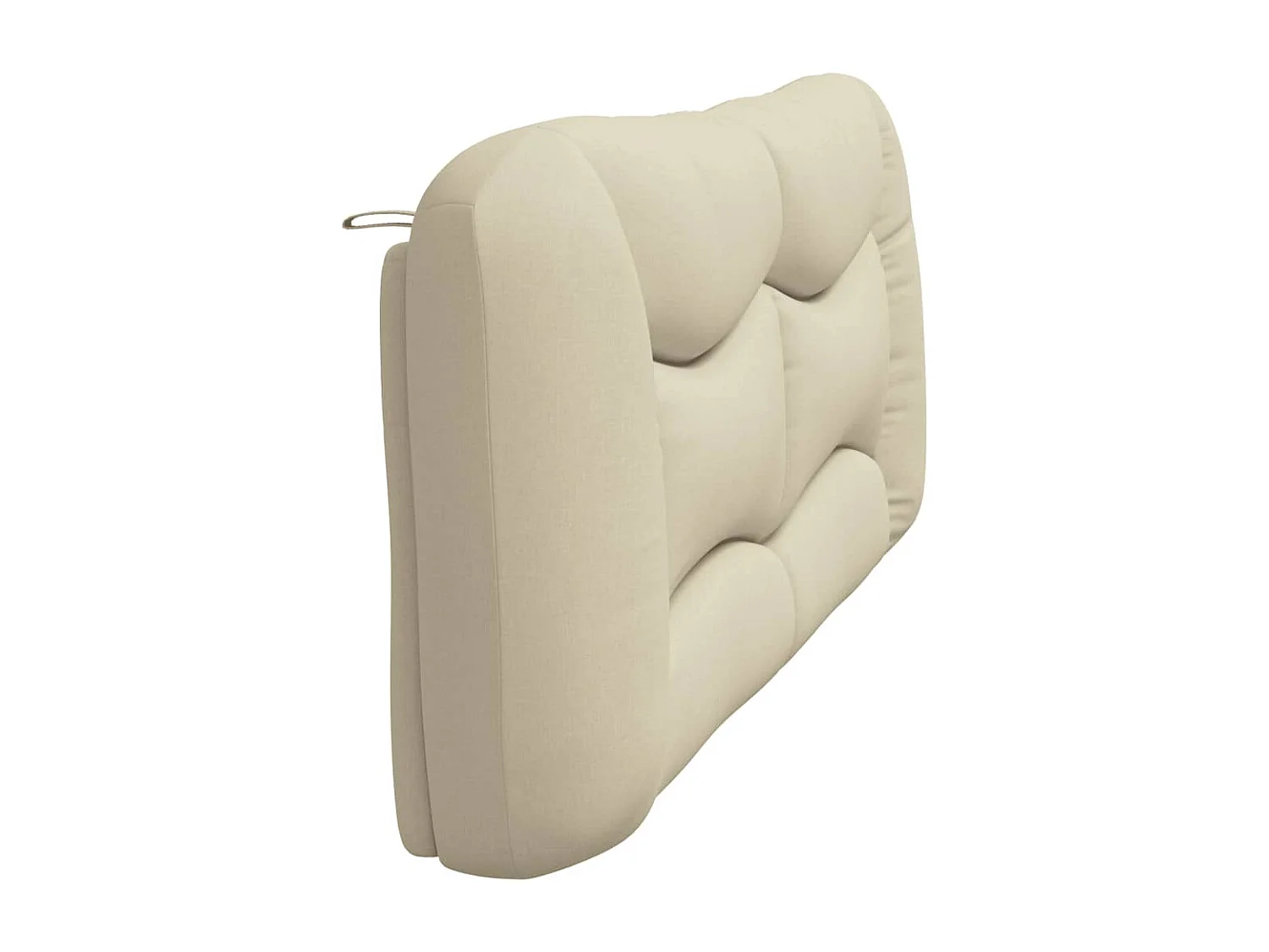 Coussin de tête de lit crème 200cm tissu