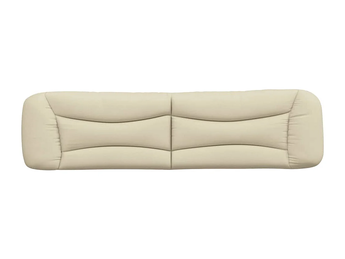 Coussin de tête de lit crème 200cm tissu