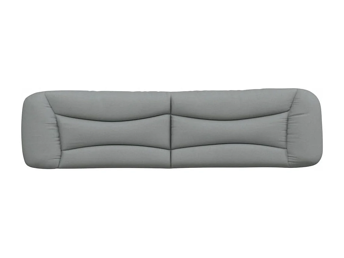 Coussin de tête de lit gris clair 200cm tissu