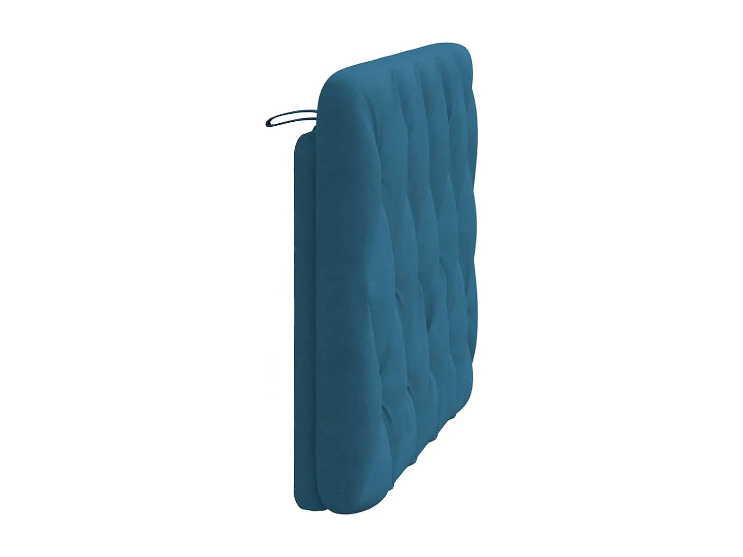 Coussin de tête de lit bleu 100cm velours