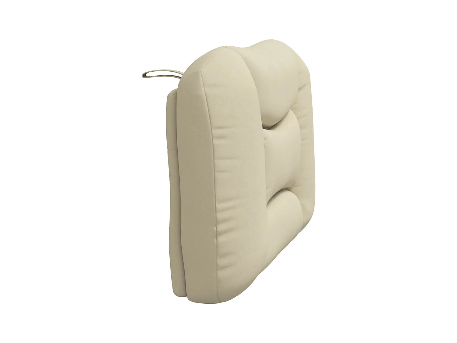 Coussin de tête de lit crème 90cm tissu