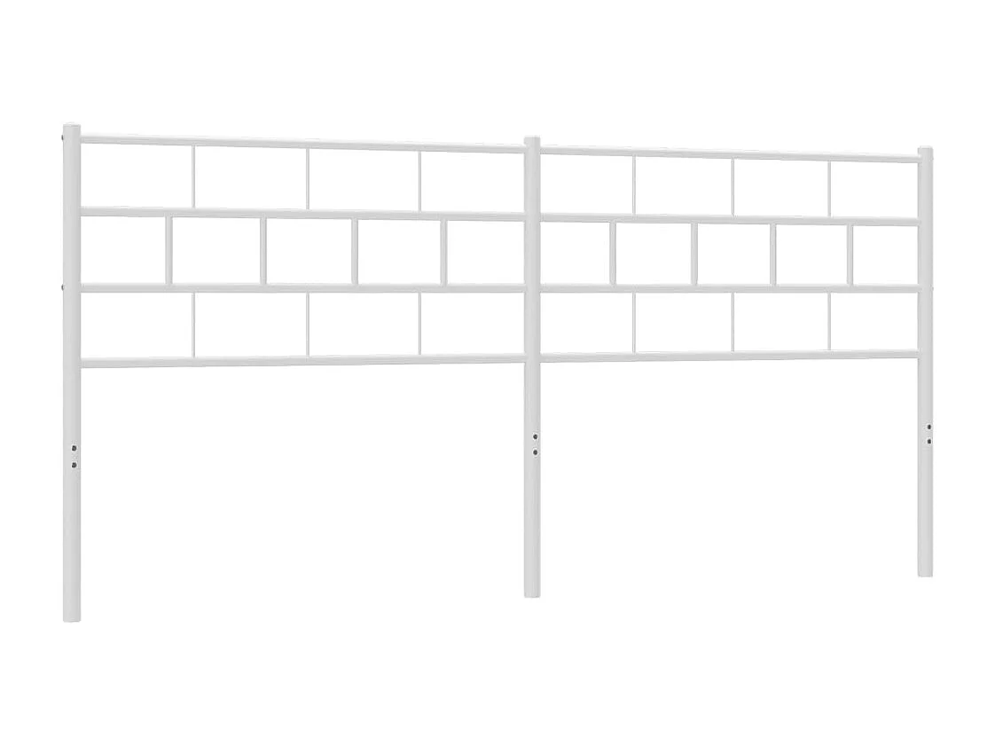 Tête de lit métal blanc 180cm