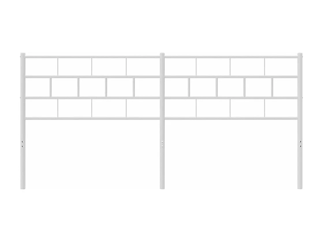 Tête de lit métal blanc 180cm