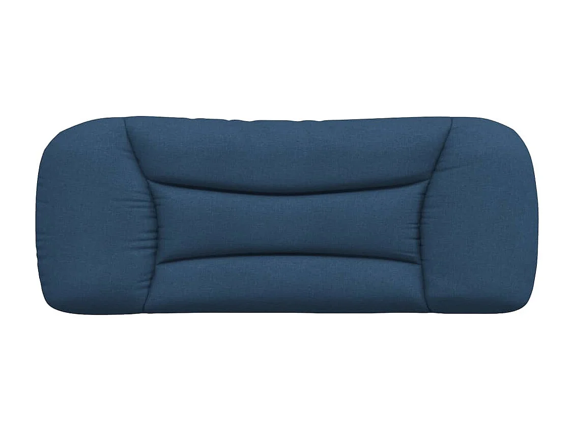 Coussin de tête de lit bleu 100cm tissu