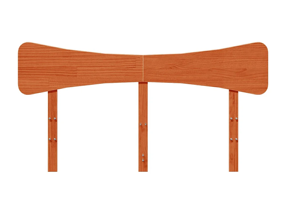 Tête de lit cire marron 160cm bois massif de pin